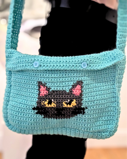 Custom Pixel-Style Messenger Bag